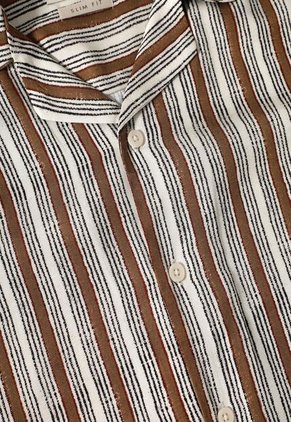Camisa Para Hombre Manga Corta  Color Crudo Marca Seven Seven #45011972