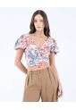 Blusa Estampado Paisley  Para Mujer Terracota Seven Seven de Seven Seven