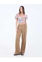 Blusa Estampado Paisley  Para Mujer Terracota Seven Seven de Seven Seven