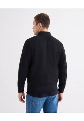 Chaqueta Bomber En Gamuza Para Hombre Negro Seven Seven