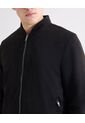 Chaqueta Bomber En Gamuza  Para Hombre Negro Seven Seven de Seven Seven