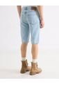Bermuda Regular Con Desgastes  Para Hombre Azul Seven Seven de Seven Seven