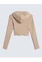 Crop Top Para Mujer Manga Larga Color Beige Marca Seven Seven #28095875 de Seven Seven