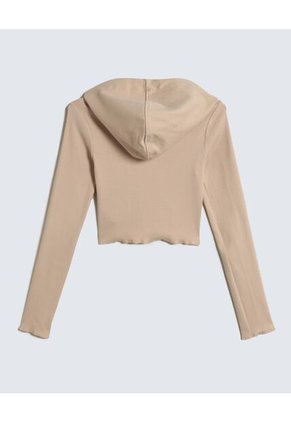 Crop Top Para Mujer Manga Larga Color Beige Marca Seven Seven #28095875