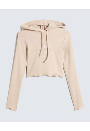 Crop Top Para Mujer Manga Larga Color Beige Marca Seven Seven #28095875