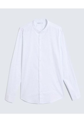 Camisa Para Hombre Manga Larga Cuello Neru Color Blanco Marca Seven Seven #45012117