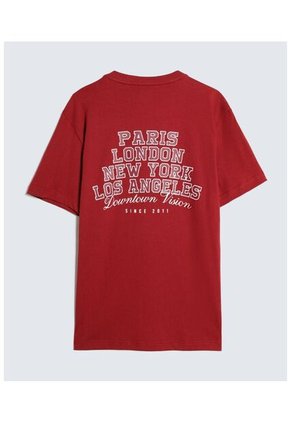 Camiseta Para Hombre Manga Corta Color Vino Marca Seven Seven #45092626