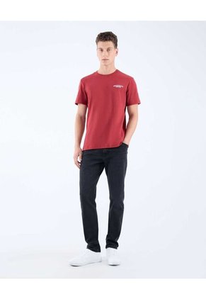 Camiseta Para Hombre Manga Corta Color Vino Marca Seven Seven #45092626
