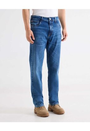 Jean Regular Tono Medio  Para Hombre Azul Seven Seven
