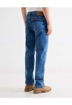 Jean Regular Tono Medio  Para Hombre Azul Seven Seven