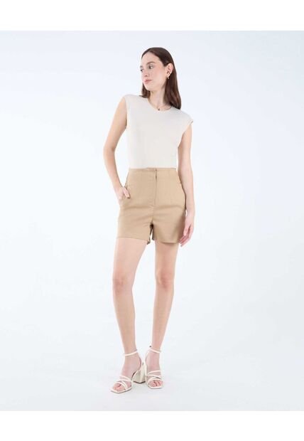 Short Para Mujer  Color Beige Marca Seven Seven #28191037