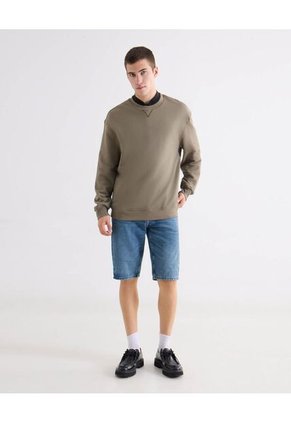 Buzo Regular Cuello V Para Hombre Verde Seven Seven