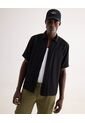 Camisa Relaxed Manga Corta  Para Hombre Negro Seven Seven de Seven Seven