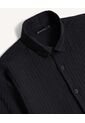Camisa Relaxed Manga Corta  Para Hombre Negro Seven Seven de Seven Seven