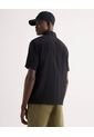 Camisa Relaxed Manga Corta  Para Hombre Negro Seven Seven de Seven Seven