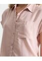 Camisa Cropped Con Bolsillo  Para Mujer Rosado Seven Seven de Seven Seven