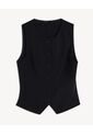 Chaleco Sastre Con Botones  Para Mujer Negro Seven Seven de Seven Seven