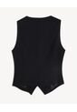Chaleco Sastre Con Botones  Para Mujer Negro Seven Seven de Seven Seven