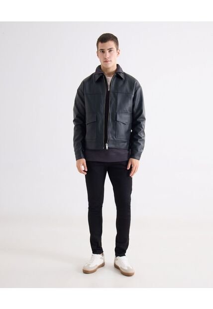 Jean Skinny Tono Negro  Para Hombre Negro Seven Seven