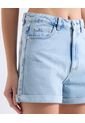 Short Mom Tono Claro  Para Mujer Azul Seven Seven de Seven Seven