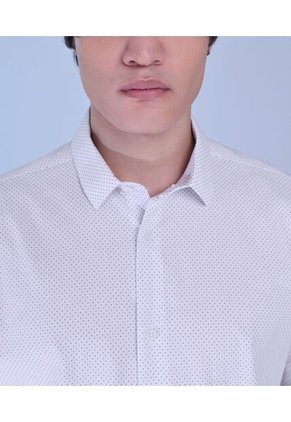 Camisa Para Hombre Manga Larga  Color Blanco Marca Seven Seven #45011810