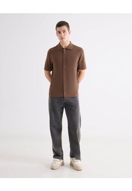 Jean Loose Tono Gris  Para Hombre Gris Seven Seven