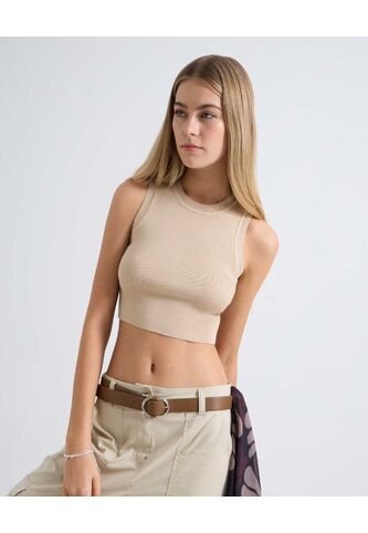 Camiseta Para Mujer Manga Sisa Color Arena Marca Seven Seven #28096038 Seven Seven