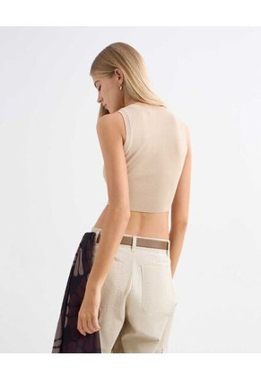 Camiseta Para Mujer Manga Sisa Color Arena Marca Seven Seven #28096038