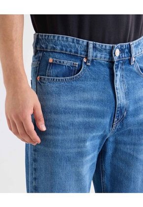 Jean Straight Tono Medio  Para Hombre Azul Seven Seven