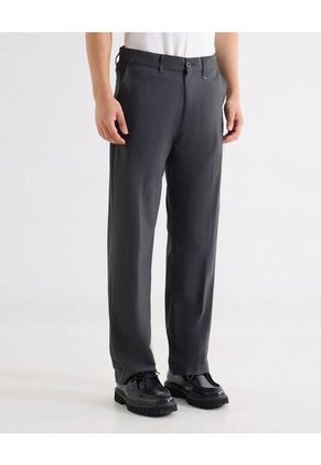 Pantalón Sastrero Straight  Para Hombre Gris Seven Seven