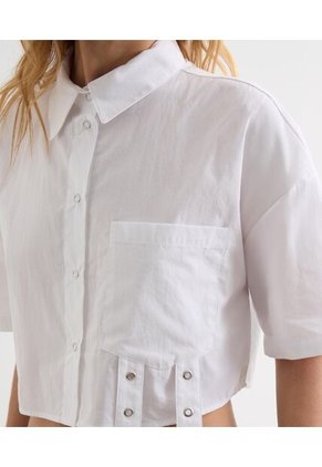 Blusa Para Mujer Manga Corta Color Marfil Marca Seven Seven #28124061