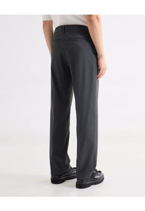 Pantalón Sastrero Straight  Para Hombre Gris Seven Seven