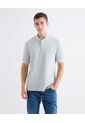 Polo Regular Basica  Para Hombre Crema Seven Seven de Seven Seven