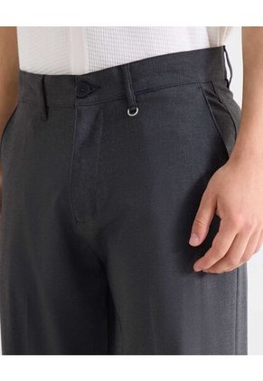 Pantalón Sastrero Straight  Para Hombre Gris Seven Seven