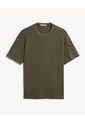Camiseta Tejida Texturizada Oversize  Para Hombre Verde Seven Seven de Seven Seven