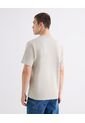 Camiseta Regular Estampada  Para Hombre Beige Seven Seven de Seven Seven