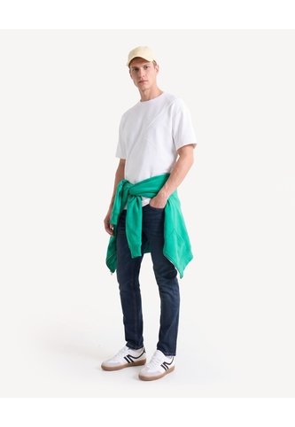 Camiseta Scuba Con Cortes Frontales  Para Hombre Hueso Seven Seven Seven Seven