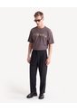 Camiseta Con Estampado Efecto Aerosol  Para Hombre Café Seven Seven de Seven Seven