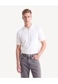 Polo Tricot Con Zipper Frontal  Para Hombre Marfil Seven Seven de Seven Seven