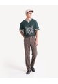 Camiseta Tricot Con Bordado  Para Hombre Verde Seven Seven de Seven Seven