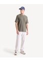 Pantalón Jogger Recto Textura  Para Hombre Gris Seven Seven de Seven Seven