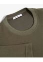 Camiseta Tejida Texturizada Oversize  Para Hombre Verde Seven Seven de Seven Seven