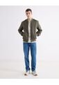 Camiseta Regular Estampada  Para Hombre Beige Seven Seven de Seven Seven
