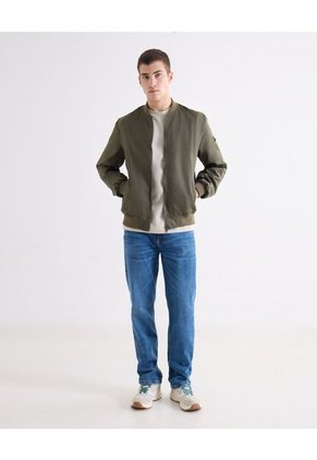 Camiseta Regular Estampada  Para Hombre Beige Seven Seven
