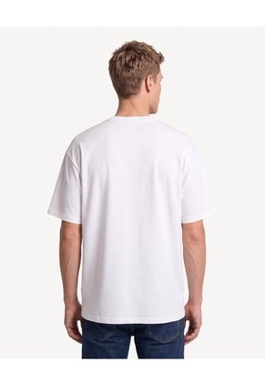 Camiseta Scuba Con Cortes Frontales  Para Hombre Hueso Seven Seven