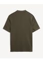 Camiseta Tejida Texturizada Oversize  Para Hombre Verde Seven Seven de Seven Seven