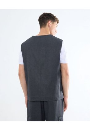 Chaleco Para Hombre  Color Gris Oscuro Marca Seven Seven #45250007