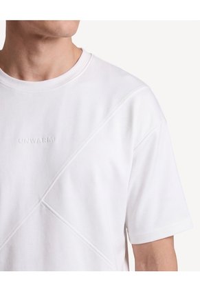 Camiseta Scuba Con Cortes Frontales  Para Hombre Hueso Seven Seven