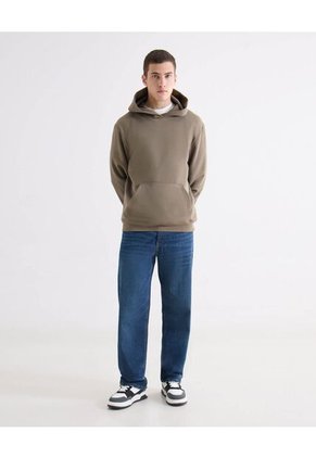 Jean Straight Con Desgastes Para Hombre Azul Seven Seven