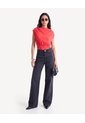 Camiseta Escote Ojal Con Drapeado  Para Mujer Rojo Seven Seven de Seven Seven